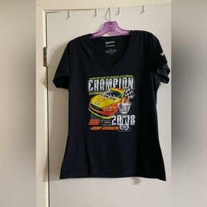 NASCAR fanatics large woman’s T-shirt V-neck